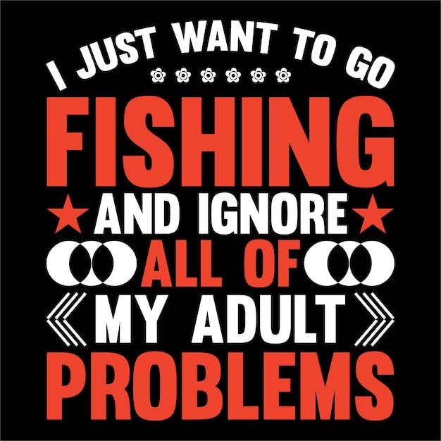 Fishing typography tshirt design.