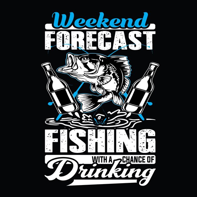 Fishings vector t shirt vector sjabloonontwerp