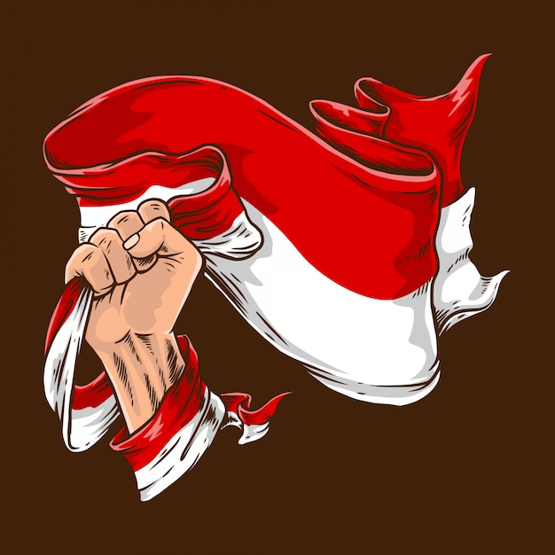 Vector fist flag