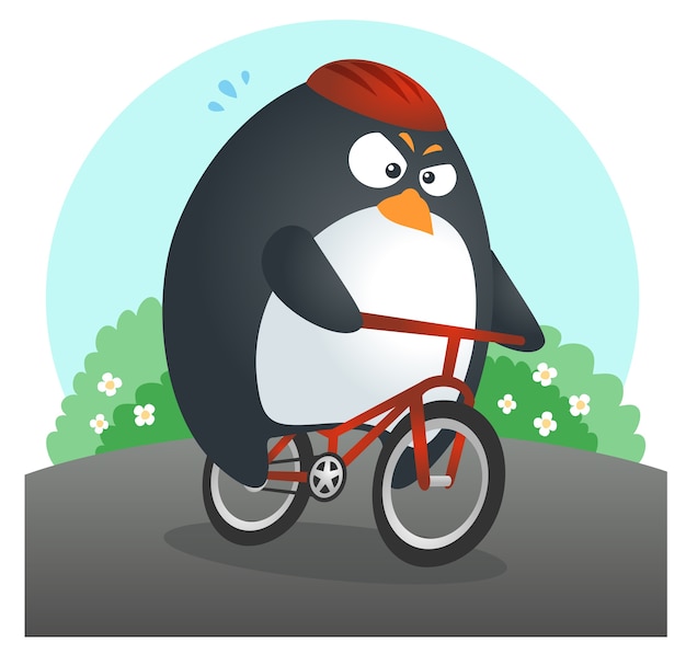 Vector fit penguin bicycle