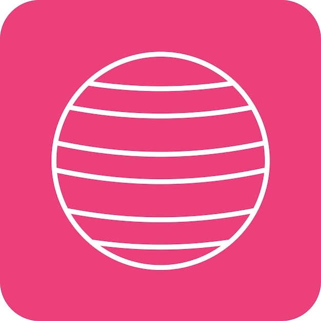 Fitball-icon vectorbeeld Kan worden gebruikt voor Gym