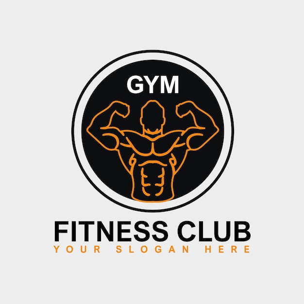 Vector fitness barbell logo gewichtheffen logo gym logs fitness silhouetten