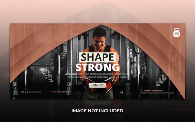 Fitness Boost Gym Workout Banner Template