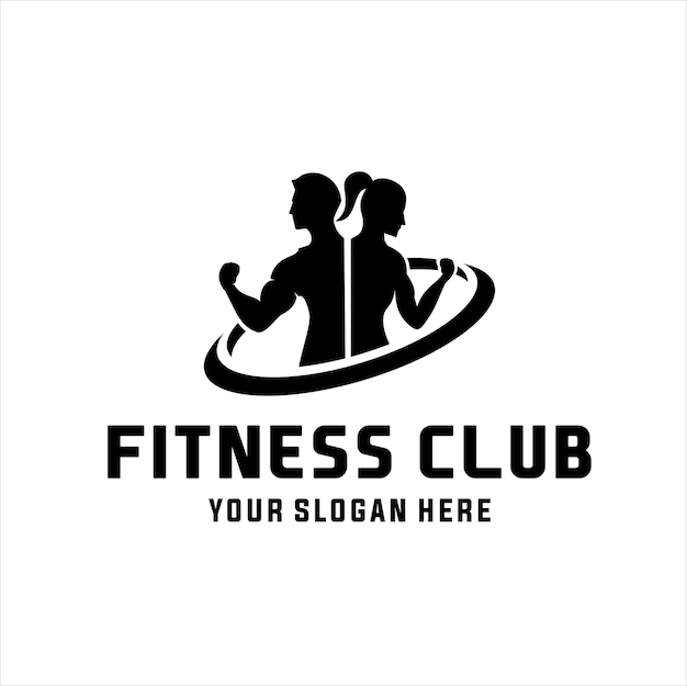 Fitness center logo sport and fitness logo design gym logo icon\
design vector stock