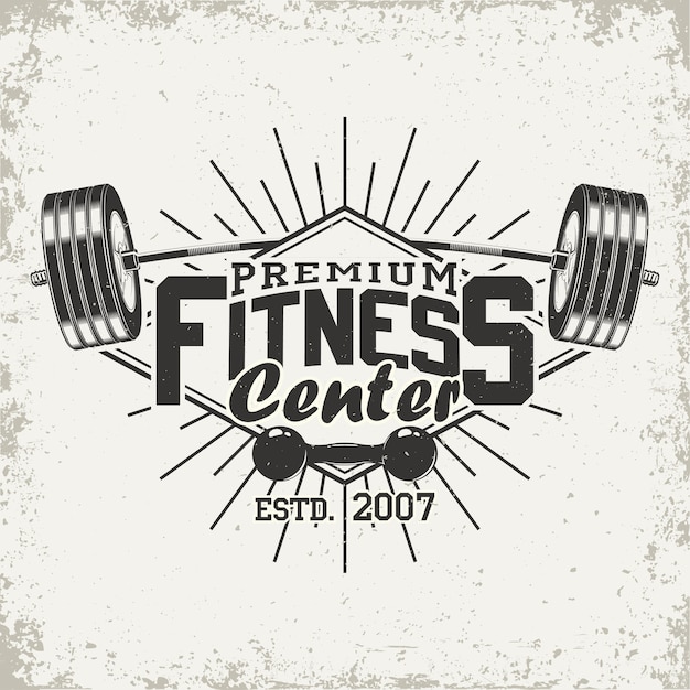 Vettore logo del centro fitness