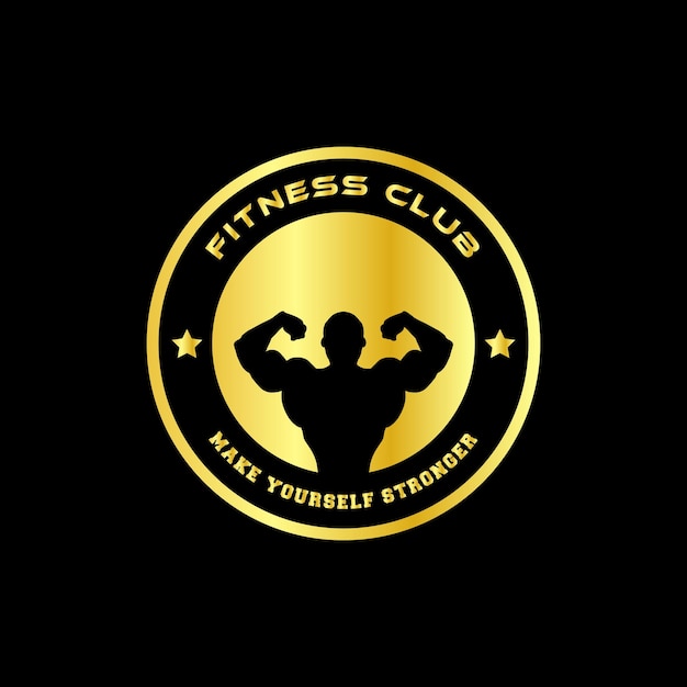 Fitness club logo vector template