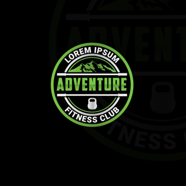 Фитнес-клуб открытый дизайн логотипа