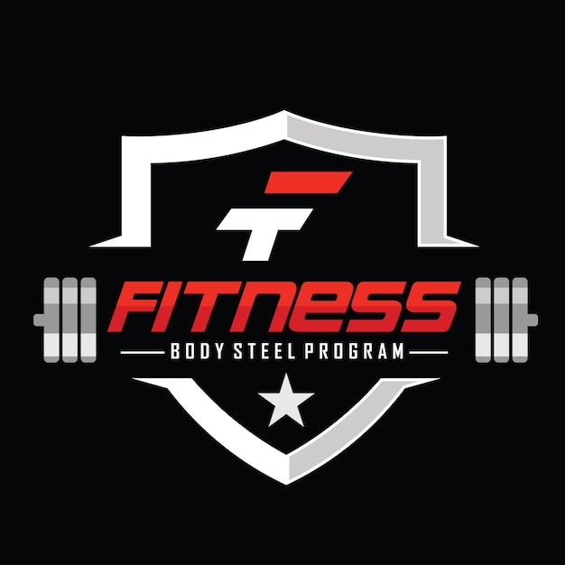 Fitness en Bodybuilding Logo ontwerp inspiratie Vector