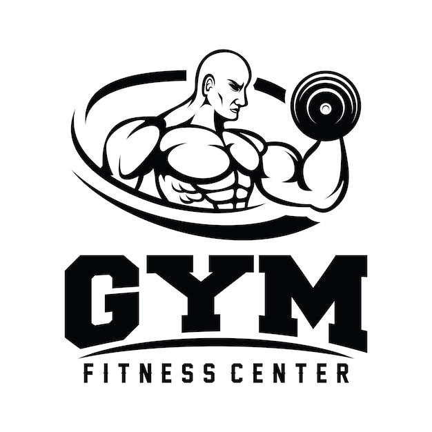 Fitness- en sportschool-logo