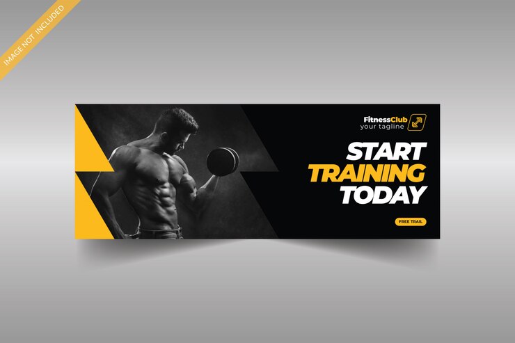 Fitness Facebook cover photo template