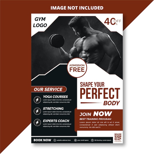 Fitness flyer template