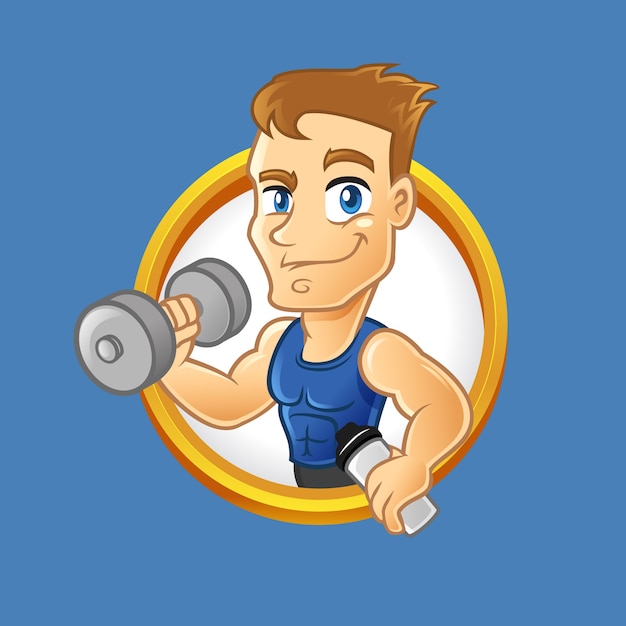 Fitness guy character