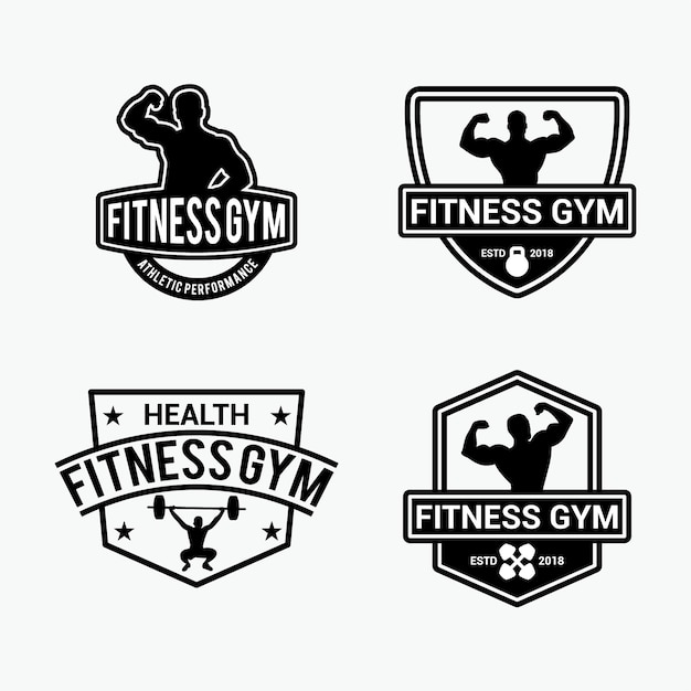 Fitness gym-badges