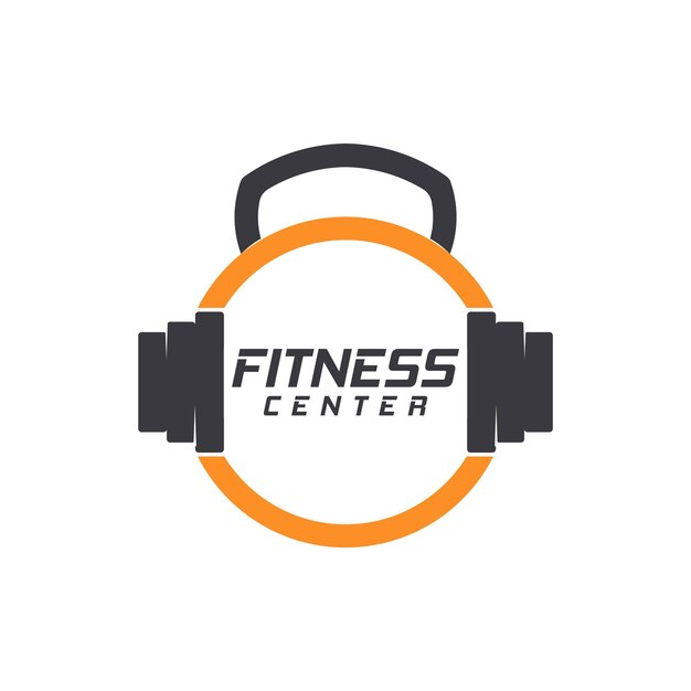 Fitness Gym logo design template vector illustration