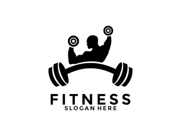 Vettore di progettazione del logo di fitness e palestra