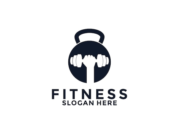 Fitness and gym logo design vector