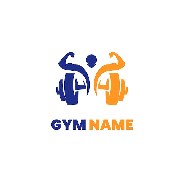 Logo di fitness e palestra