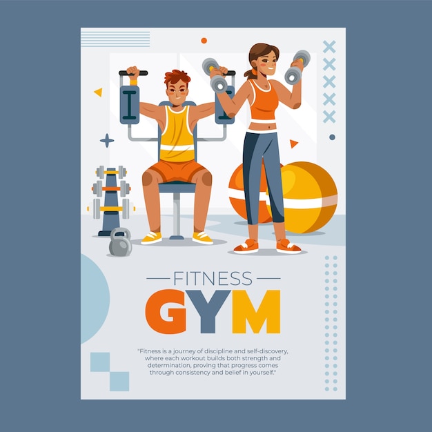 Fitness gym poster