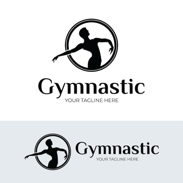 Fitness gymnastic logo design inspiration