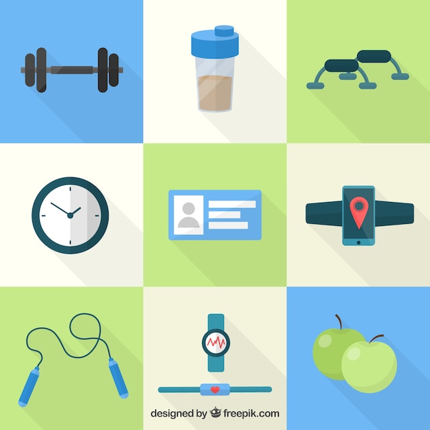 Vector fitness icons