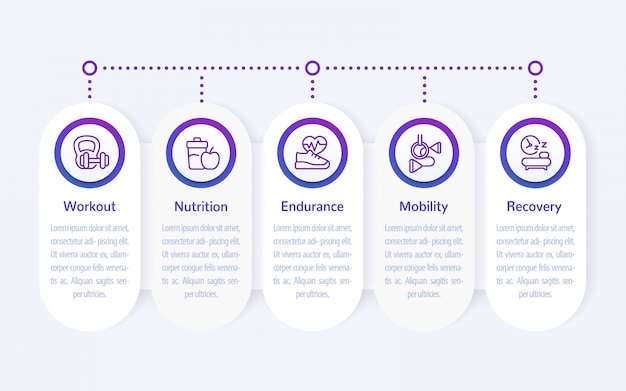 Fitness infographics