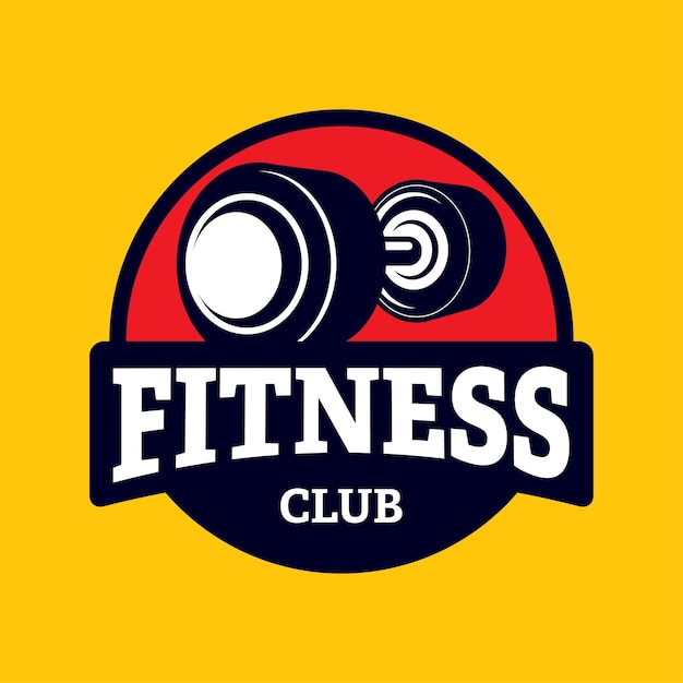 Vettore logo sportivo di fitness logo design