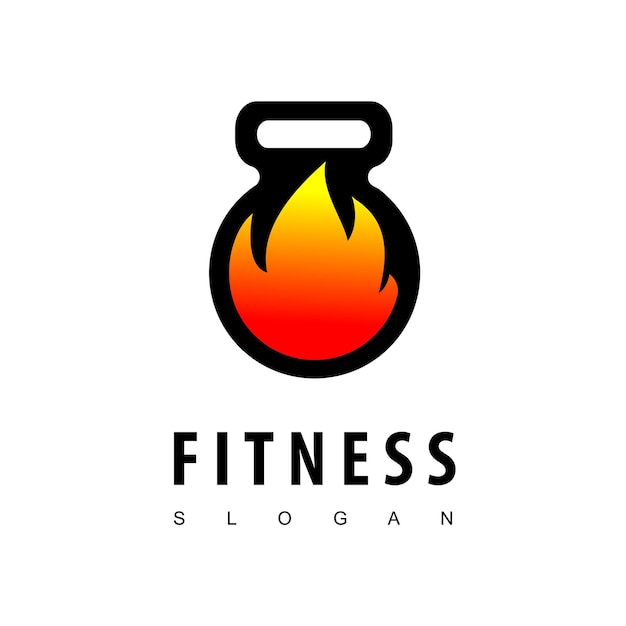 Fitness logo design template