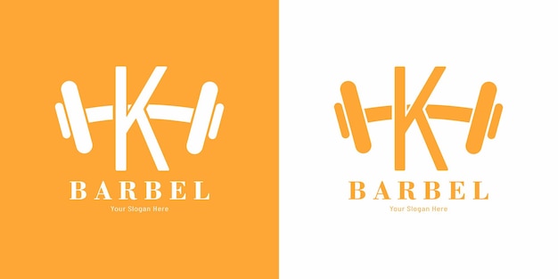 Fitness Logo Design with Letter K