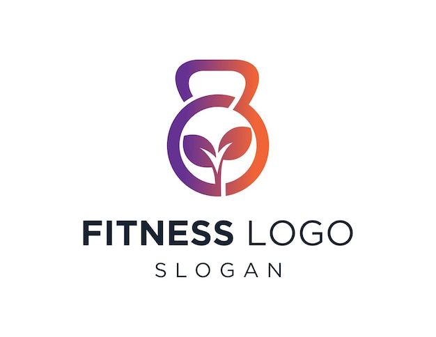 Vector fitness logo design