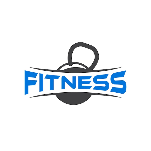 Fitness logo dumb bell