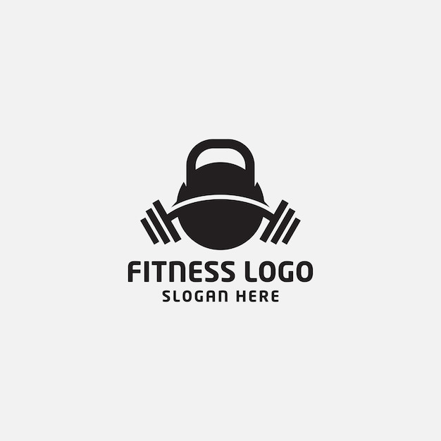 Modello di progettazione dell'icona del logo fitness