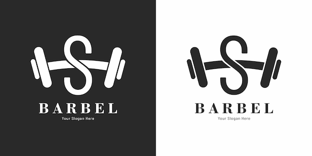 Fitness-logo-ontwerp met letter S