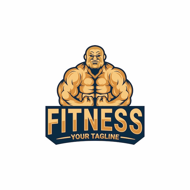 Fitness logo sjabloon