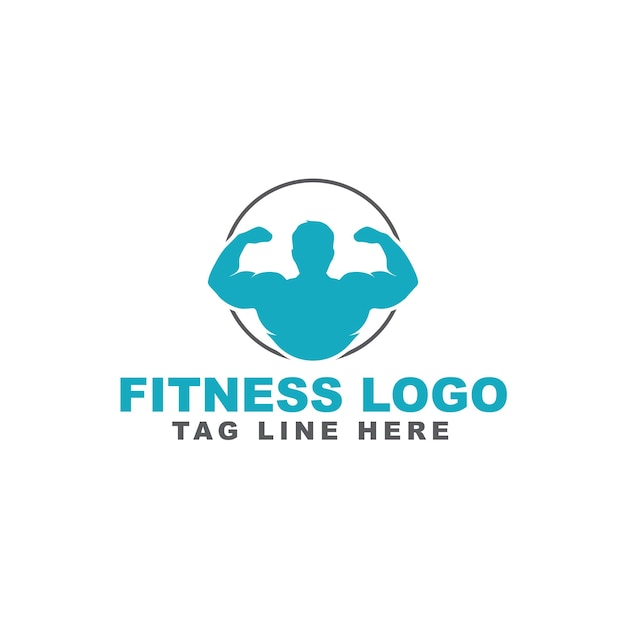 Vector fitness-logo visitekaartje