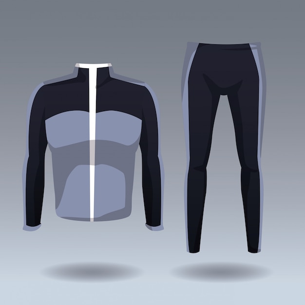 Fitness men jacket and pants wear 