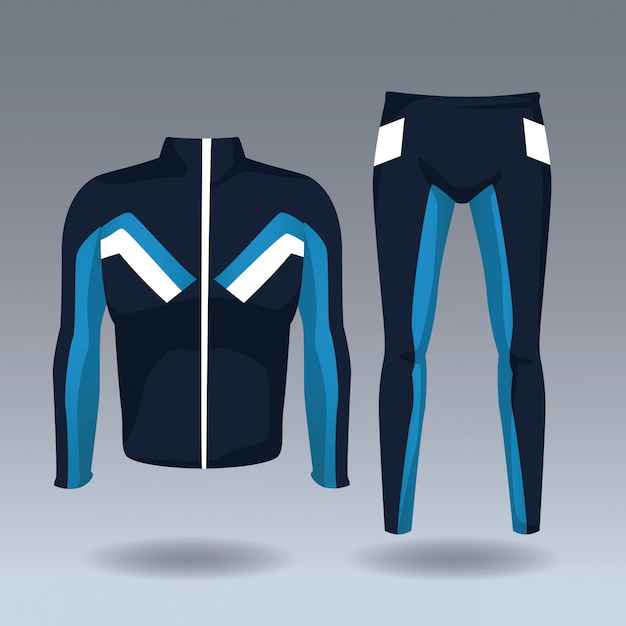 Fitness men jacket and pants wear 