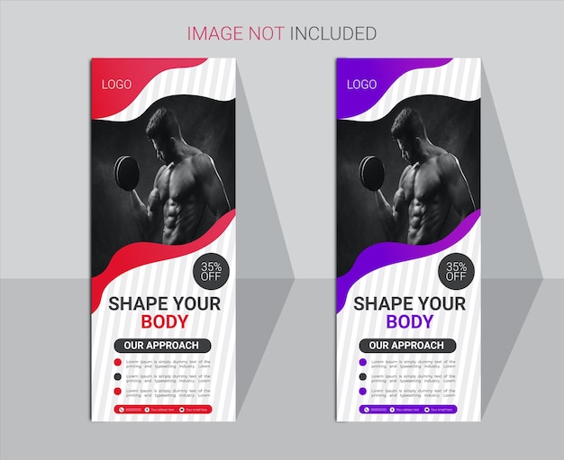 Fitness Roll-Up Banner Ontwerp