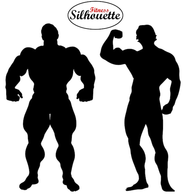 Fitness silhouet man