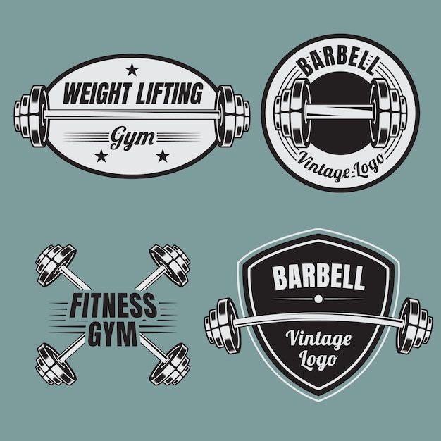 Fitness sport logo collectie