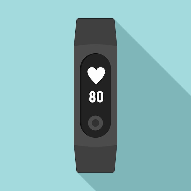 Fitness tracker icon Flat illustration of fitness tracker vector icon for web design