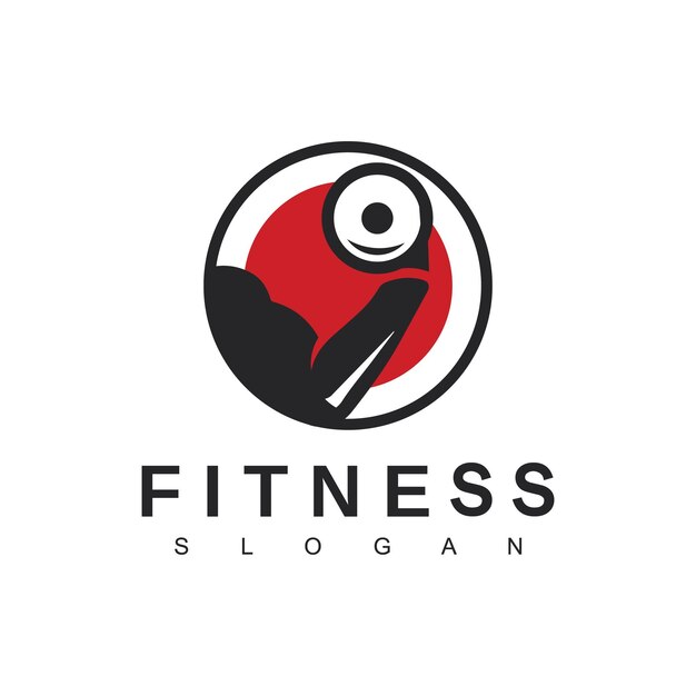 Fitness vector logo design templatedesign for gym and fitness vector