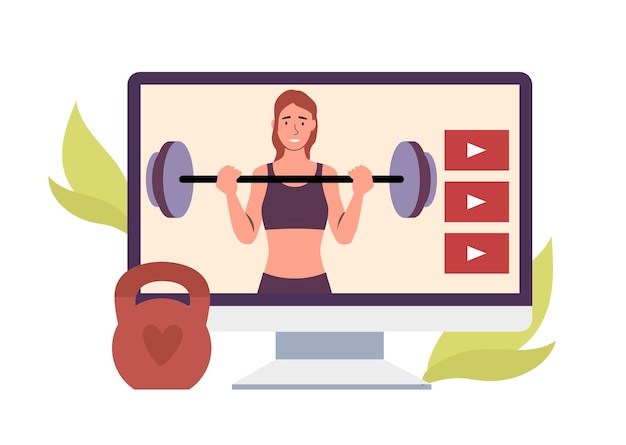 Fitness video bloggers online streaming door trainer