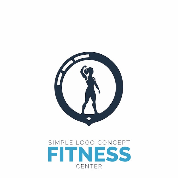 Vector fitnesscentrum logo concept voor bedrijf en branding