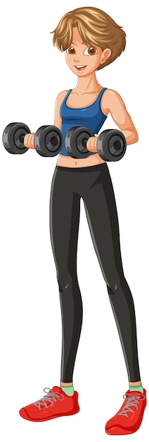 Fitnessliefhebber die dumbbells tilt