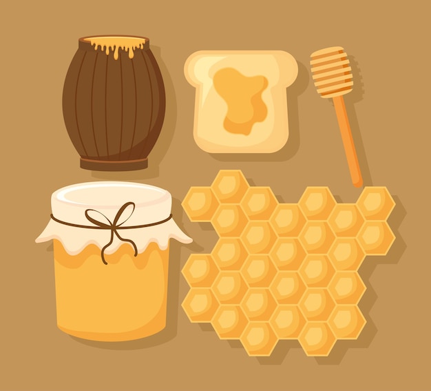 Five honey items