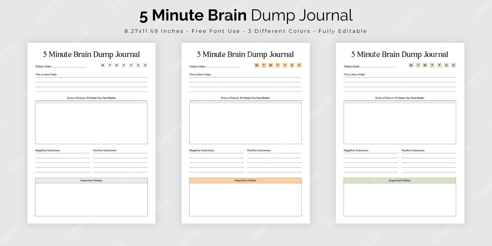 brain template printable