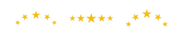 Five stars for concept design Premium quality 5 star rating Vector symbol