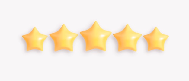 Five stars customer product rating review