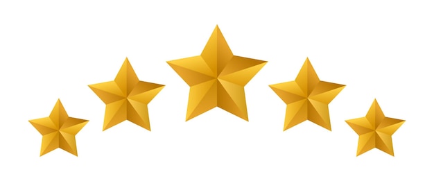 Vector five stars rating
