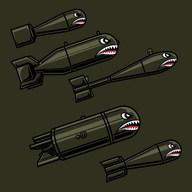 Вектор Пять векторных бомб и различных форм